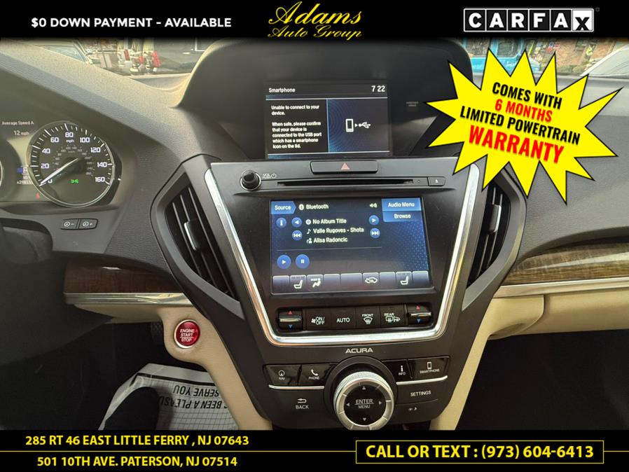 2018 Acura MDX SH-AWD w/Technology Pkg, available for sale in Paterson, New Jersey | Adams Auto Group. Paterson, New Jersey 2018 Acura MDX SH-AWD w/Technology Pkg, available for sale in Paterson, New Jersey | Adams Auto Group. Paterson, New Jersey