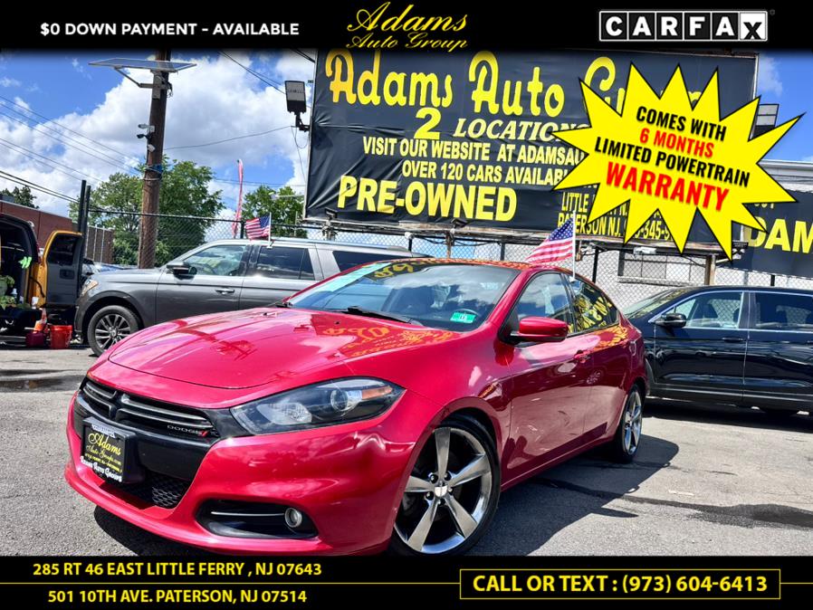 2014 Dodge Dart 4dr Sdn GT, available for sale in Paterson, New Jersey | Adams Auto Group. Paterson, New Jersey 2014 Dodge Dart 4dr Sdn GT, available for sale in Paterson, New Jersey | Adams Auto Group. Paterson, New Jersey