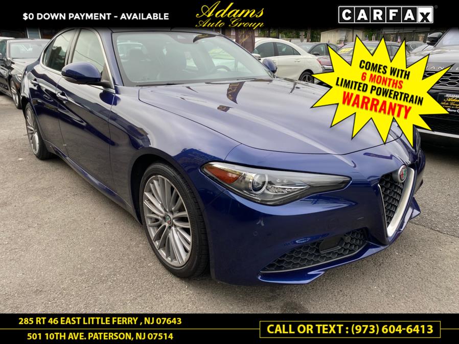 2019 Alfa Romeo Giulia Ti Lusso RWD, available for sale in Paterson, New Jersey | Adams Auto Group. Paterson, New Jersey 2019 Alfa Romeo Giulia Ti Lusso RWD, available for sale in Paterson, New Jersey | Adams Auto Group. Paterson, New Jersey