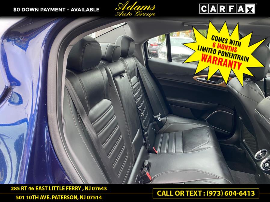 2019 Alfa Romeo Giulia Ti Lusso RWD, available for sale in Paterson, New Jersey | Adams Auto Group. Paterson, New Jersey 2019 Alfa Romeo Giulia Ti Lusso RWD, available for sale in Paterson, New Jersey | Adams Auto Group. Paterson, New Jersey