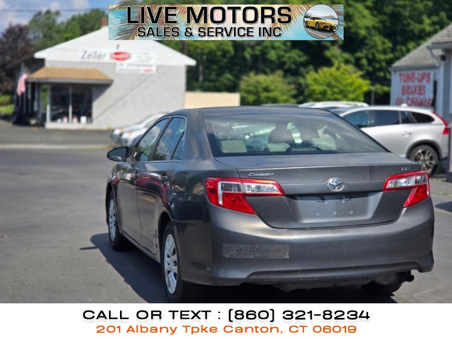 2014 Toyota Camry 4dr Sdn I4 Auto LE (Natl) *Ltd Avail*, available for sale in Canton, Connecticut | Live Motors Sales and Service INC. Canton, Connecticut 2014 Toyota Camry 4dr Sdn I4 Auto LE (Natl) *Ltd Avail*, available for sale in Canton, Connecticut | Live Motors Sales and Service INC. Canton, Connecticut