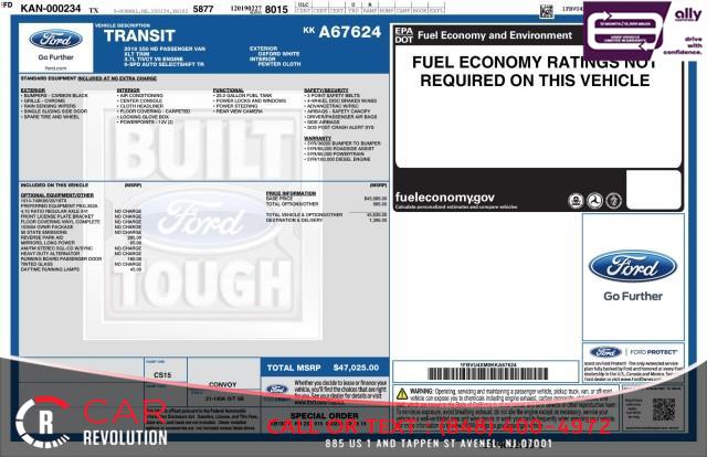 2019 Ford Transit-350 XLT T-350 148'' EL HR, available for sale in Avenel, New Jersey | Car Revolution. Avenel, New Jersey 2019 Ford Transit-350 XLT T-350 148'' EL HR, available for sale in Avenel, New Jersey | Car Revolution. Avenel, New Jersey
