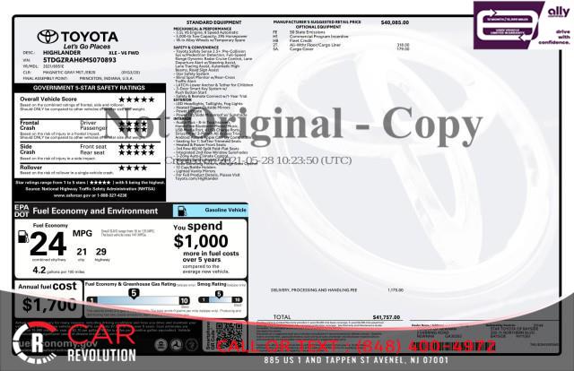 2021 Toyota Highlander XLE, available for sale in Avenel, New Jersey | Car Revolution. Avenel, New Jersey 2021 Toyota Highlander XLE, available for sale in Avenel, New Jersey | Car Revolution. Avenel, New Jersey