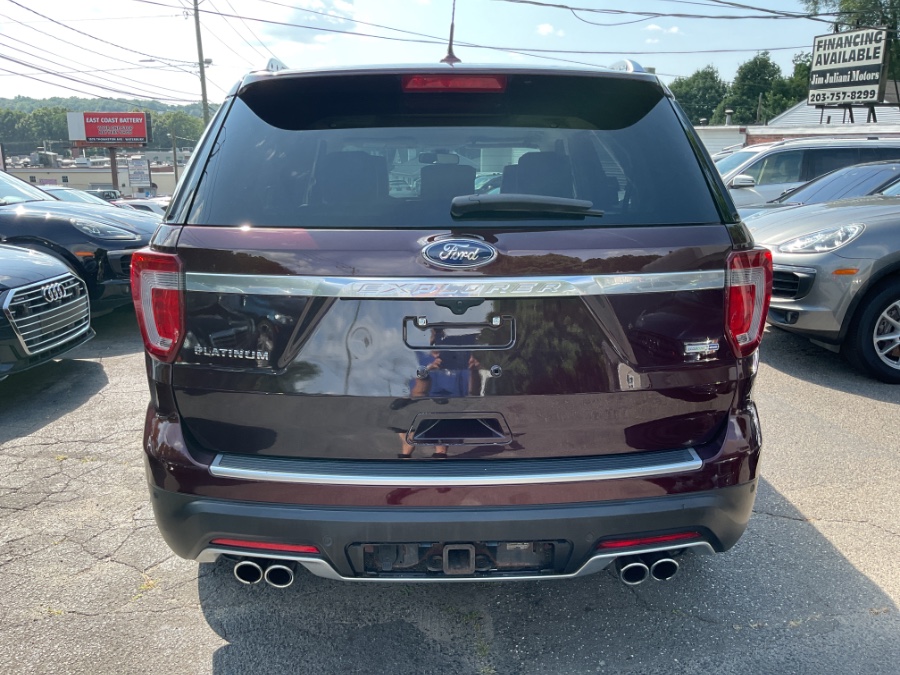 2018 Ford Explorer Platinum 4WD, available for sale in Waterbury, Connecticut | Jim Juliani Motors. Waterbury, Connecticut 2018 Ford Explorer Platinum 4WD, available for sale in Waterbury, Connecticut | Jim Juliani Motors. Waterbury, Connecticut