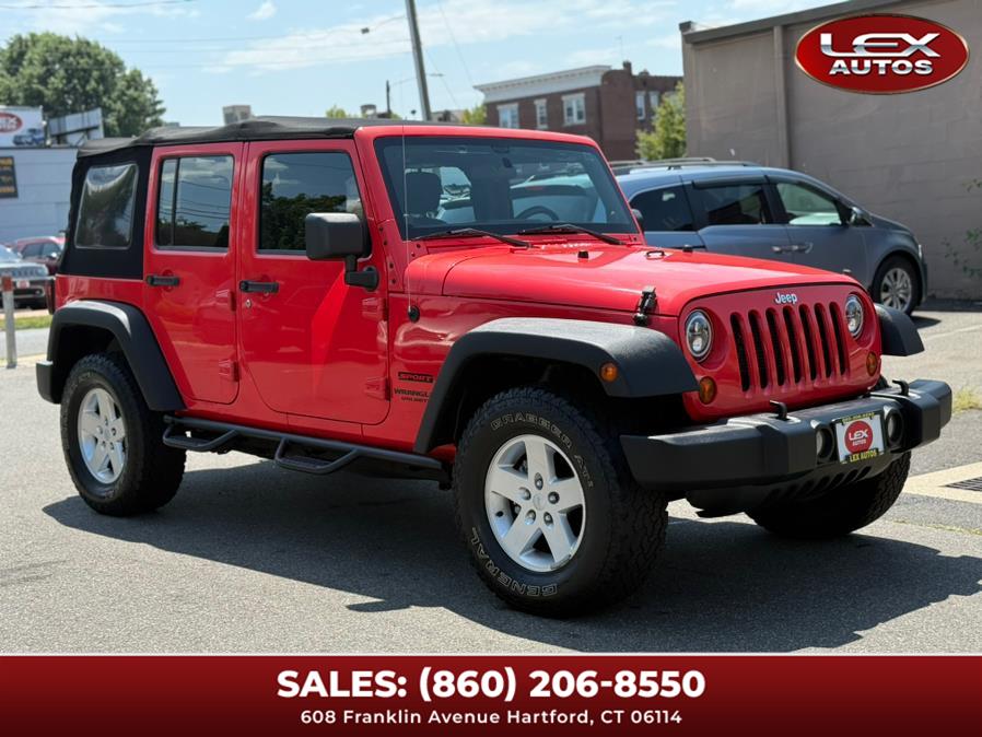 2013 Jeep Wrangler Unlimited 4WD 4dr Sport, available for sale in Hartford, Connecticut | Lex Autos LLC. Hartford, Connecticut 2013 Jeep Wrangler Unlimited 4WD 4dr Sport, available for sale in Hartford, Connecticut | Lex Autos LLC. Hartford, Connecticut