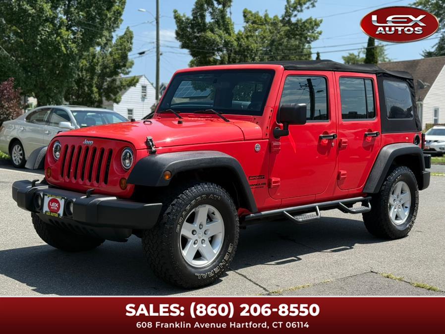2013 Jeep Wrangler Unlimited 4WD 4dr Sport, available for sale in Hartford, Connecticut | Lex Autos LLC. Hartford, Connecticut 2013 Jeep Wrangler Unlimited 4WD 4dr Sport, available for sale in Hartford, Connecticut | Lex Autos LLC. Hartford, Connecticut