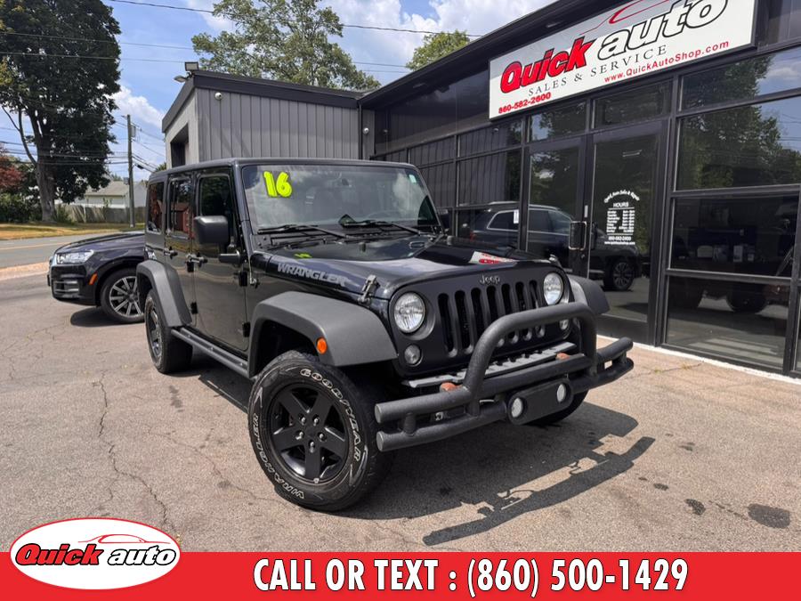 Used 2016 Jeep Wrangler Unlimited in Bristol, Connecticut | Quick Auto LLC. Bristol, Connecticut