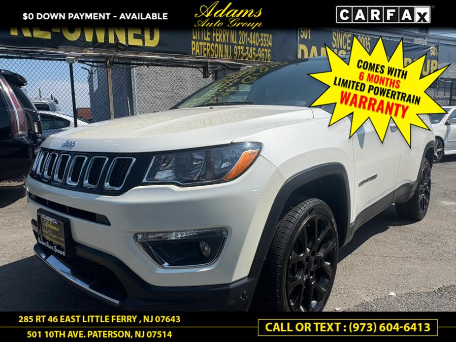 2018 Jeep Compass Limited 4x4, available for sale in Paterson, New Jersey | Adams Auto Group. Paterson, New Jersey 2018 Jeep Compass Limited 4x4, available for sale in Paterson, New Jersey | Adams Auto Group. Paterson, New Jersey