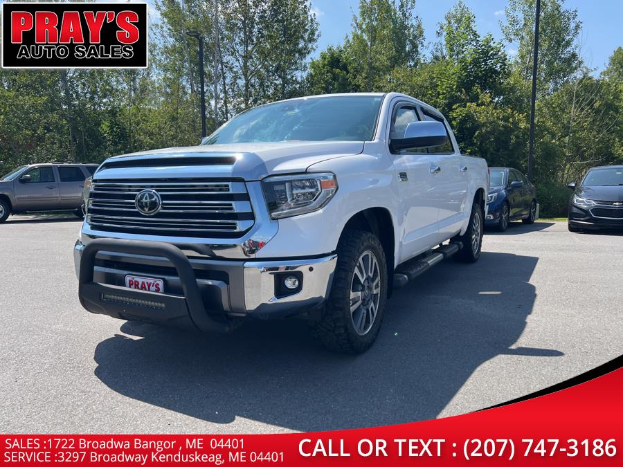 2018 Toyota Tundra 4WD 1794 Edition CrewMax 5.5'' Bed 5.7L (Natl), available for sale in Bangor , Maine | Pray's Auto Sales . Bangor , Maine 2018 Toyota Tundra 4WD 1794 Edition CrewMax 5.5'' Bed 5.7L (Natl), available for sale in Bangor , Maine | Pray's Auto Sales . Bangor , Maine