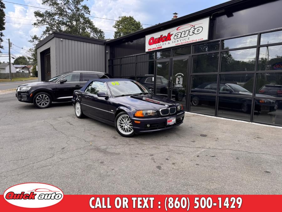 2003 BMW 3 Series 325Ci 2dr Convertible, available for sale in Bristol, Connecticut | Quick Auto LLC. Bristol, Connecticut 2003 BMW 3 Series 325Ci 2dr Convertible, available for sale in Bristol, Connecticut | Quick Auto LLC. Bristol, Connecticut