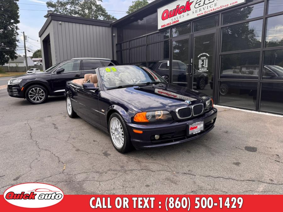 2003 BMW 3 Series 325Ci 2dr Convertible, available for sale in Bristol, Connecticut | Quick Auto LLC. Bristol, Connecticut 2003 BMW 3 Series 325Ci 2dr Convertible, available for sale in Bristol, Connecticut | Quick Auto LLC. Bristol, Connecticut