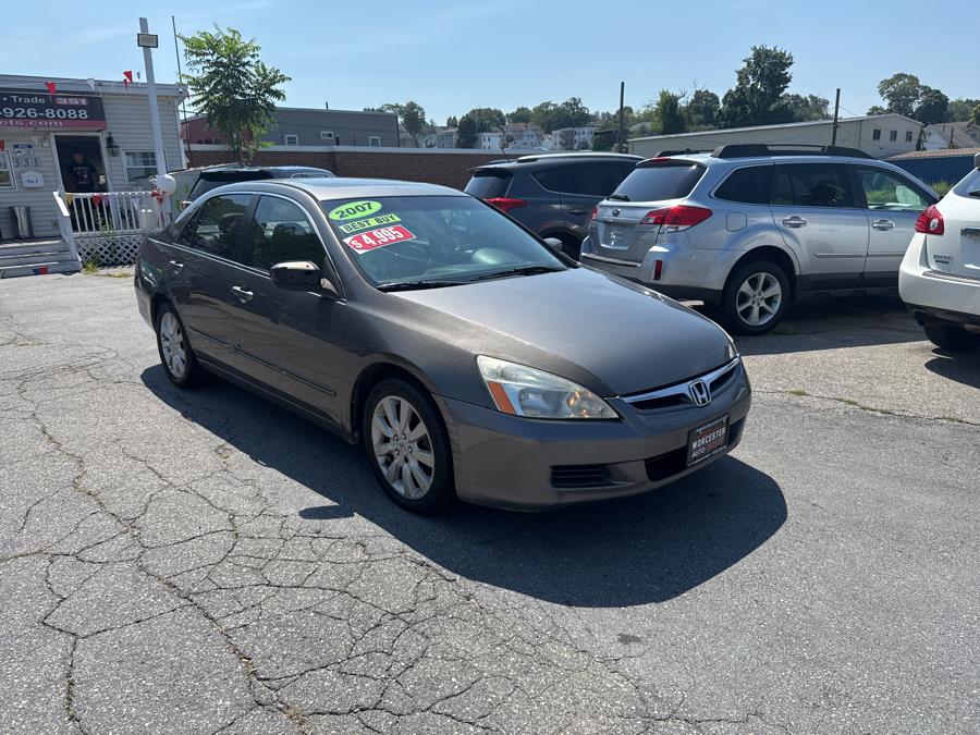 2007 Honda Accord Sdn 4dr V6 AT EX-L ULEV, available for sale in Worcester, Massachusetts | Worcester Auto Outlet LLC. Worcester, Massachusetts 2007 Honda Accord Sdn 4dr V6 AT EX-L ULEV, available for sale in Worcester, Massachusetts | Worcester Auto Outlet LLC. Worcester, Massachusetts