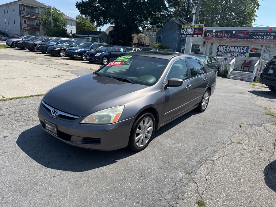 2007 Honda Accord Sdn 4dr V6 AT EX-L ULEV, available for sale in Worcester, Massachusetts | Worcester Auto Outlet LLC. Worcester, Massachusetts 2007 Honda Accord Sdn 4dr V6 AT EX-L ULEV, available for sale in Worcester, Massachusetts | Worcester Auto Outlet LLC. Worcester, Massachusetts