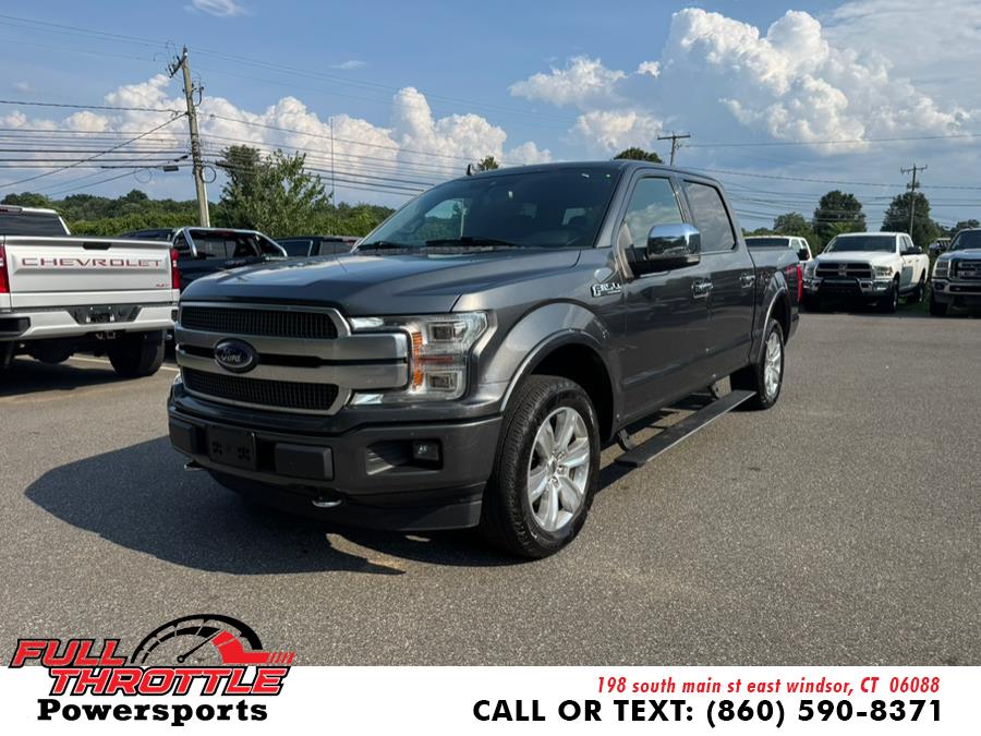 2019 Ford F-150 Platinum 4WD SuperCrew 5.5'' Box, available for sale in East Windsor, Connecticut | Full Throttle Power Sports LLC. East Windsor, Connecticut 2019 Ford F-150 Platinum 4WD SuperCrew 5.5'' Box, available for sale in East Windsor, Connecticut | Full Throttle Power Sports LLC. East Windsor, Connecticut