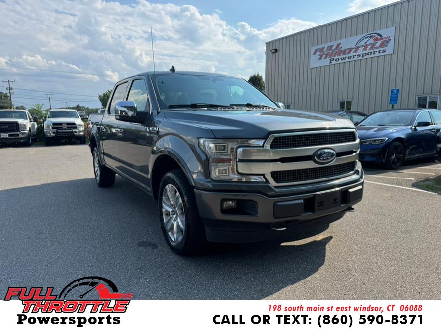 2019 Ford F-150 Platinum 4WD SuperCrew 5.5'' Box, available for sale in East Windsor, Connecticut | Full Throttle Power Sports LLC. East Windsor, Connecticut 2019 Ford F-150 Platinum 4WD SuperCrew 5.5'' Box, available for sale in East Windsor, Connecticut | Full Throttle Power Sports LLC. East Windsor, Connecticut