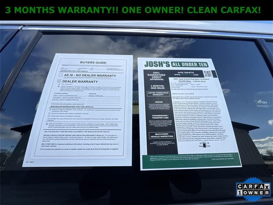 2021 Jeep Grand Cherokee l Overland, available for sale in Elida, Ohio | Josh's All Under Ten LLC. Elida, Ohio 2021 Jeep Grand Cherokee l Overland, available for sale in Elida, Ohio | Josh's All Under Ten LLC. Elida, Ohio