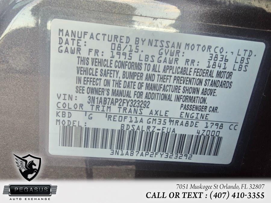 2015 Nissan Sentra 4dr Sdn I4 CVT SR, available for sale in Orlando, Florida | Pegasus Auto Exchange. Orlando, Florida 2015 Nissan Sentra 4dr Sdn I4 CVT SR, available for sale in Orlando, Florida | Pegasus Auto Exchange. Orlando, Florida