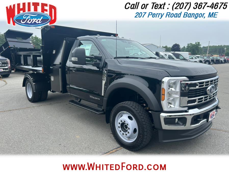 2025 Ford Super Duty F-550 DRW XL 4WD Reg Cab I Pack and 9' Dump Body, available for sale in Bangor, Maine | Whited Ford. Bangor, Maine 2025 Ford Super Duty F-550 DRW XL 4WD Reg Cab I Pack and 9' Dump Body, available for sale in Bangor, Maine | Whited Ford. Bangor, Maine