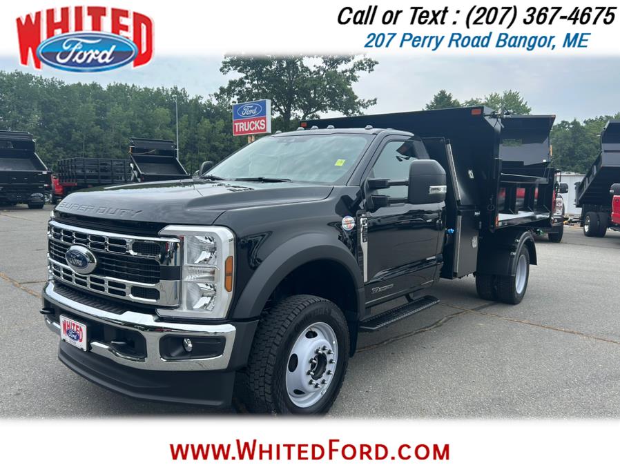 2025 Ford Super Duty F-550 DRW XL 4WD Reg Cab I Pack and 9' Dump Body, available for sale in Bangor, Maine | Whited Ford. Bangor, Maine 2025 Ford Super Duty F-550 DRW XL 4WD Reg Cab I Pack and 9' Dump Body, available for sale in Bangor, Maine | Whited Ford. Bangor, Maine