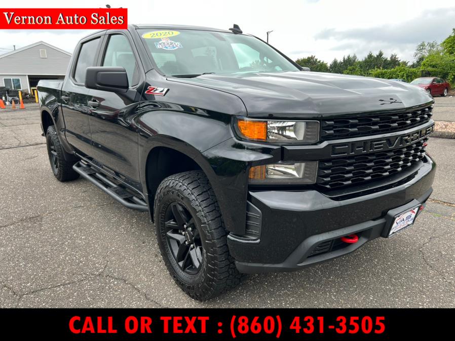 2020 Chevrolet Silverado 1500 4WD Crew Cab 147" Custom Trail Boss, available for sale in Manchester, Connecticut | Vernon Auto Sale & Service. Manchester, Connecticut 2020 Chevrolet Silverado 1500 4WD Crew Cab 147" Custom Trail Boss, available for sale in Manchester, Connecticut | Vernon Auto Sale & Service. Manchester, Connecticut