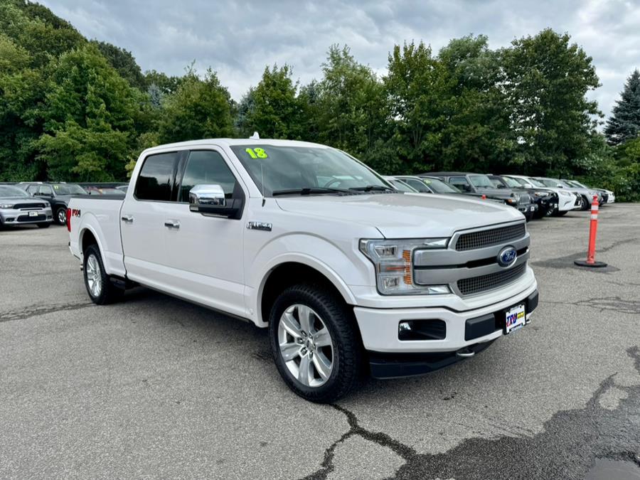 2018 Ford F-150 Platinum 4WD SuperCrew 5.5'' Box, available for sale in Berlin, Connecticut | Tru Auto Mall. Berlin, Connecticut 2018 Ford F-150 Platinum 4WD SuperCrew 5.5'' Box, available for sale in Berlin, Connecticut | Tru Auto Mall. Berlin, Connecticut
