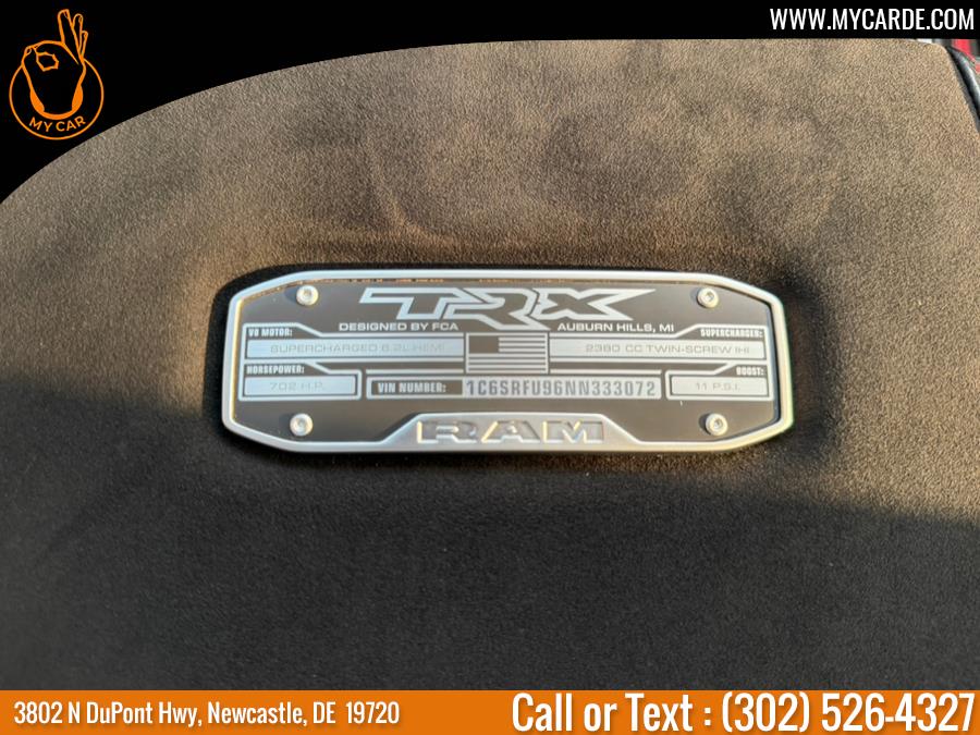 2022 Ram 1500 TRX 4x4 Crew Cab 5''7" Box, available for sale in New Castle, Delaware | My Car. New Castle, Delaware 2022 Ram 1500 TRX 4x4 Crew Cab 5''7" Box, available for sale in New Castle, Delaware | My Car. New Castle, Delaware