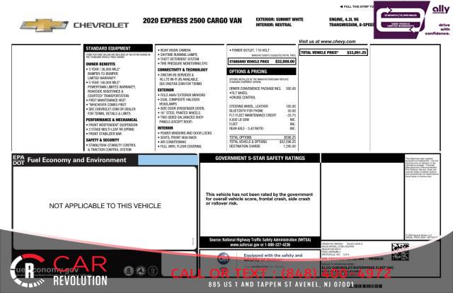 2020 Chevrolet Express Cargo Work Van 2500 135'', available for sale in Avenel, New Jersey | Car Revolution. Avenel, New Jersey 2020 Chevrolet Express Cargo Work Van 2500 135'', available for sale in Avenel, New Jersey | Car Revolution. Avenel, New Jersey