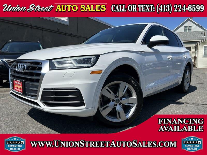 2019 Audi Q5 Premium Plus 45 TFSI quattro, available for sale in West Springfield, Massachusetts | Union Street Auto Sales. West Springfield, Massachusetts 2019 Audi Q5 Premium Plus 45 TFSI quattro, available for sale in West Springfield, Massachusetts | Union Street Auto Sales. West Springfield, Massachusetts