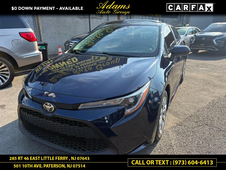 2021 Toyota Corolla LE CVT (Natl), available for sale in Paterson, New Jersey | Adams Auto Group. Paterson, New Jersey 2021 Toyota Corolla LE CVT (Natl), available for sale in Paterson, New Jersey | Adams Auto Group. Paterson, New Jersey
