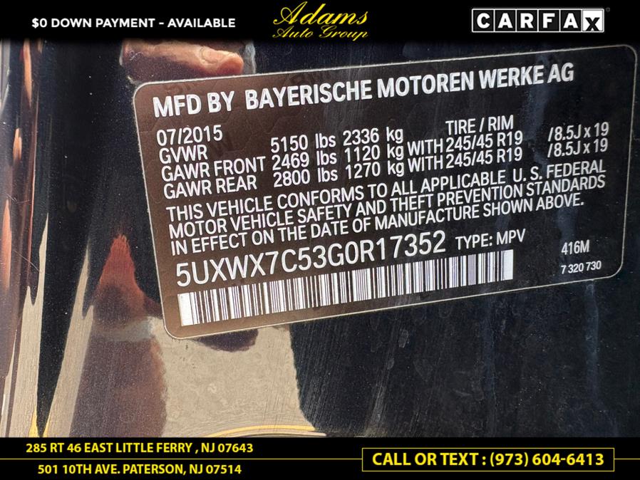 2016 BMW X3 AWD 4dr xDrive35i, available for sale in Paterson, New Jersey | Adams Auto Group. Paterson, New Jersey 2016 BMW X3 AWD 4dr xDrive35i, available for sale in Paterson, New Jersey | Adams Auto Group. Paterson, New Jersey
