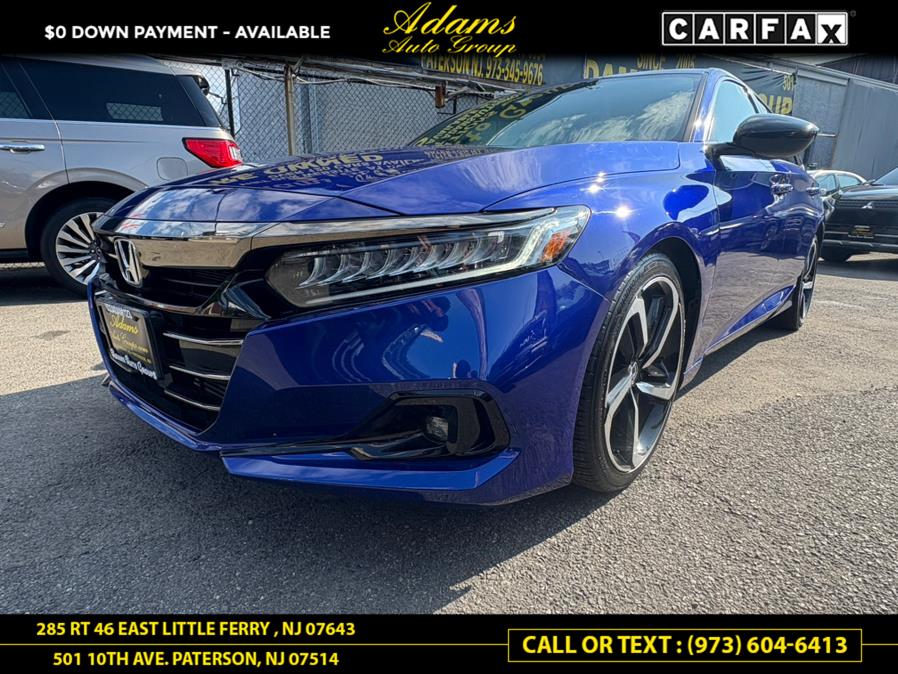 2021 Honda Accord Sedan Sport 1.5T CVT, available for sale in Paterson, New Jersey | Adams Auto Group. Paterson, New Jersey 2021 Honda Accord Sedan Sport 1.5T CVT, available for sale in Paterson, New Jersey | Adams Auto Group. Paterson, New Jersey