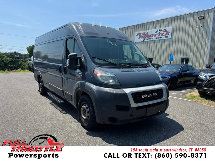 2019 Ram ProMaster Cargo Van 3500 High Roof 159" WB EXT, available for sale in East Windsor, Connecticut | Full Throttle Power Sports LLC. East Windsor, Connecticut 2019 Ram ProMaster Cargo Van 3500 High Roof 159" WB EXT, available for sale in East Windsor, Connecticut | Full Throttle Power Sports LLC. East Windsor, Connecticut
