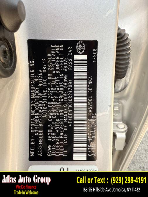 2012 Toyota Camry 4dr Sdn I4 Auto LE, available for sale in Jamaica, New York | Atlas Auto Group. Jamaica, New York 2012 Toyota Camry 4dr Sdn I4 Auto LE, available for sale in Jamaica, New York | Atlas Auto Group. Jamaica, New York