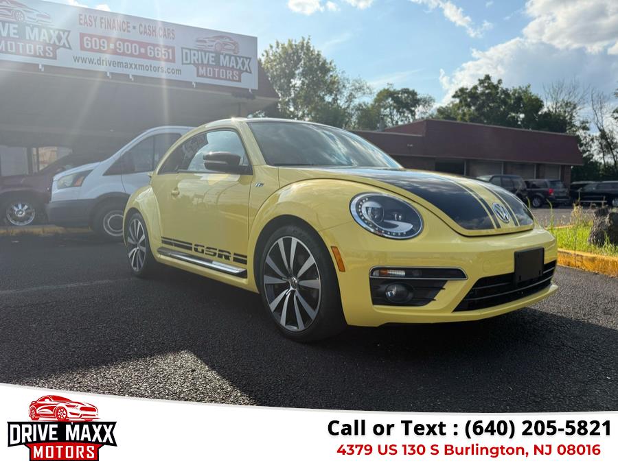 2014 Volkswagen Beetle Coupe 2dr DSG 2.0T Turbo R-Line w/Sun/Sound/Nav PZEV, available for sale in Burlington, New Jersey | Drive Maxx Motors. Burlington, New Jersey 2014 Volkswagen Beetle Coupe 2dr DSG 2.0T Turbo R-Line w/Sun/Sound/Nav PZEV, available for sale in Burlington, New Jersey | Drive Maxx Motors. Burlington, New Jersey