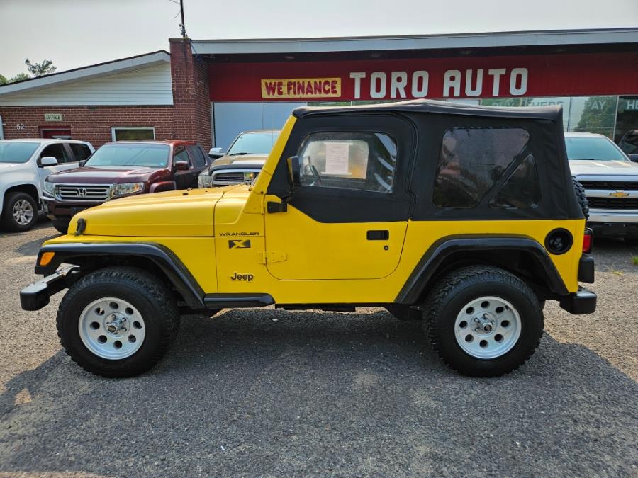 2002 Jeep Wrangler 2dr X 4WD~4.0 Straight Six, available for sale in East Windsor, Connecticut | Toro Auto. East Windsor, Connecticut 2002 Jeep Wrangler 2dr X 4WD~4.0 Straight Six, available for sale in East Windsor, Connecticut | Toro Auto. East Windsor, Connecticut