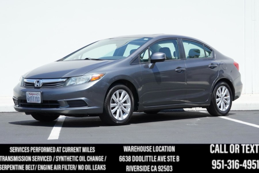 2012 Honda Civic EX SUNROOF/ BLUETOOTH, available for sale in Riverside, California | Big Timin Motors LLC. Riverside, California 2012 Honda Civic EX SUNROOF/ BLUETOOTH, available for sale in Riverside, California | Big Timin Motors LLC. Riverside, California