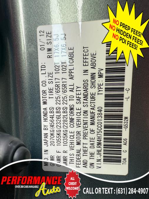 2012 Honda CR-V 4WD 5dr EX-L w/RES, available for sale in Bohemia, New York | Performance Auto Inc. Bohemia, New York 2012 Honda CR-V 4WD 5dr EX-L w/RES, available for sale in Bohemia, New York | Performance Auto Inc. Bohemia, New York