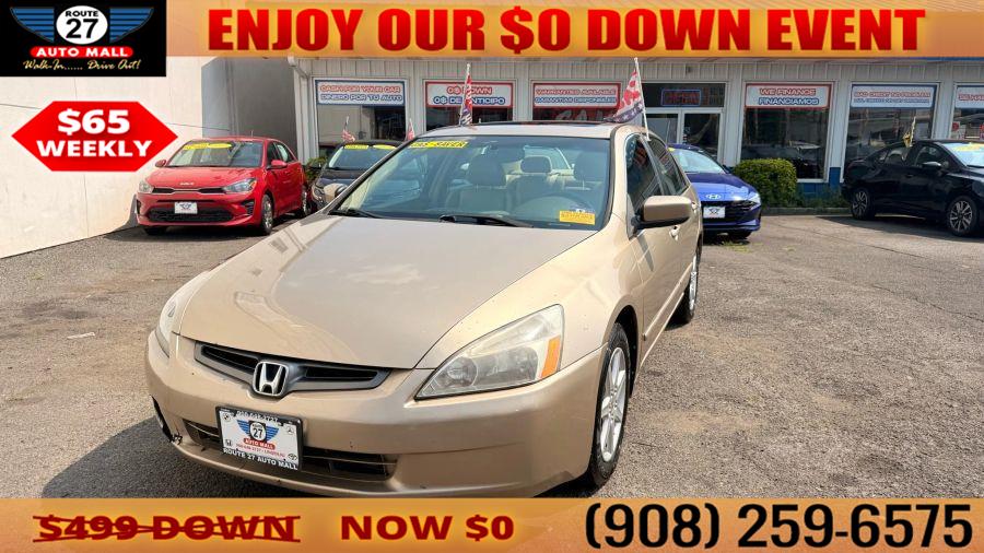 2004 Honda Accord EX-L Sedan 4D, available for sale in Linden, New Jersey | Route 27 Auto Mall. Linden, New Jersey 2004 Honda Accord EX-L Sedan 4D, available for sale in Linden, New Jersey | Route 27 Auto Mall. Linden, New Jersey