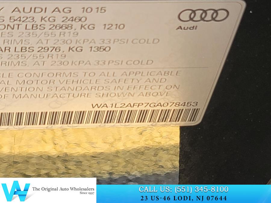 2016 Audi Q5 quattro 4dr 2.0T Premium Plus, available for sale in Lodi, New Jersey | AW Auto & Truck Wholesalers, Inc. Lodi, New Jersey 2016 Audi Q5 quattro 4dr 2.0T Premium Plus, available for sale in Lodi, New Jersey | AW Auto & Truck Wholesalers, Inc. Lodi, New Jersey