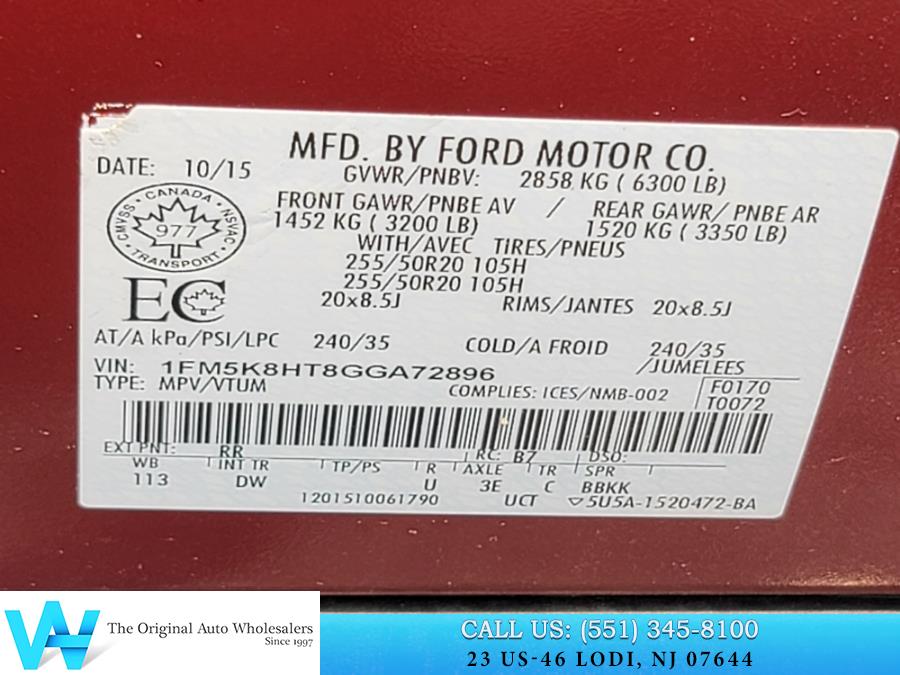 2016 Ford Explorer 4WD 4dr Platinum, available for sale in Lodi, New Jersey | AW Auto & Truck Wholesalers, Inc. Lodi, New Jersey 2016 Ford Explorer 4WD 4dr Platinum, available for sale in Lodi, New Jersey | AW Auto & Truck Wholesalers, Inc. Lodi, New Jersey