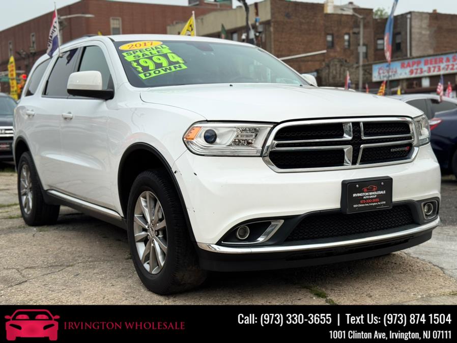 2017 Dodge Durango SXT AWD, available for sale in Irvington, New Jersey | Irvington Wholesale Group. Irvington, New Jersey 2017 Dodge Durango SXT AWD, available for sale in Irvington, New Jersey | Irvington Wholesale Group. Irvington, New Jersey