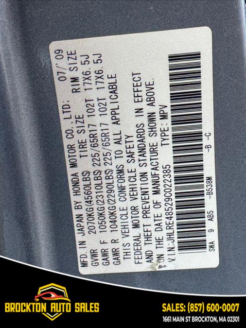 2009 Honda CR-V 4WD 5dr EX, available for sale in BROCKTON, Massachusetts | Brockton Auto Sales Inc. BROCKTON, Massachusetts 2009 Honda CR-V 4WD 5dr EX, available for sale in BROCKTON, Massachusetts | Brockton Auto Sales Inc. BROCKTON, Massachusetts