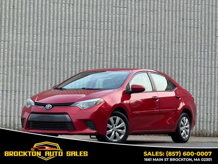 2015 Toyota Corolla 4dr Sdn Auto L (Natl), available for sale in BROCKTON, Massachusetts | Brockton Auto Sales Inc. BROCKTON, Massachusetts 2015 Toyota Corolla 4dr Sdn Auto L (Natl), available for sale in BROCKTON, Massachusetts | Brockton Auto Sales Inc. BROCKTON, Massachusetts