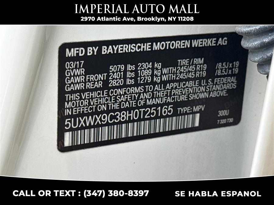 2017 BMW X3 xDrive28i Sports Activity Vehicle, available for sale in Brooklyn, New York | Imperial Auto Mall. Brooklyn, New York 2017 BMW X3 xDrive28i Sports Activity Vehicle, available for sale in Brooklyn, New York | Imperial Auto Mall. Brooklyn, New York