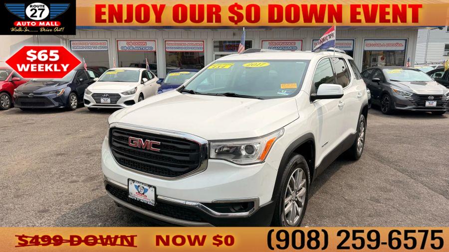 2017 GMC Acadia SLE-2 Sport Utility 4D, available for sale in Linden, New Jersey | Route 27 Auto Mall. Linden, New Jersey 2017 GMC Acadia SLE-2 Sport Utility 4D, available for sale in Linden, New Jersey | Route 27 Auto Mall. Linden, New Jersey