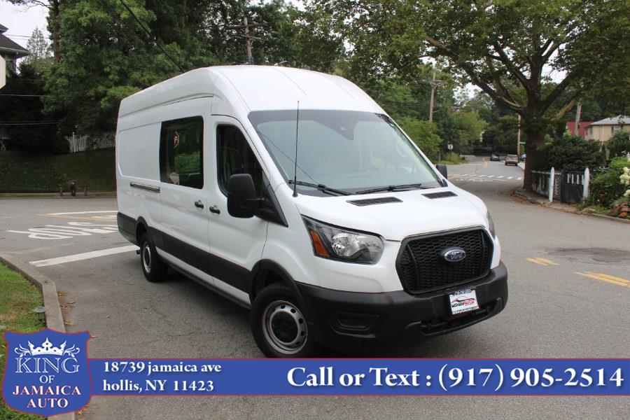 2021 Ford Transit Cargo Van T-350 148" EL Hi Rf 9500 GVWR RWD, available for sale in Hollis, New York | King of Jamaica Auto Inc. Hollis, New York 2021 Ford Transit Cargo Van T-350 148" EL Hi Rf 9500 GVWR RWD, available for sale in Hollis, New York | King of Jamaica Auto Inc. Hollis, New York