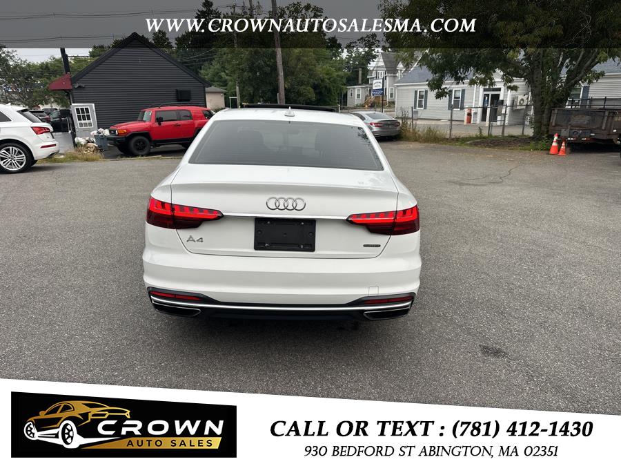 2020 Audi A4 Sedan Premium 45 TFSI quattro, available for sale in Abington, Massachusetts | Crown Auto Sales. Abington, Massachusetts 2020 Audi A4 Sedan Premium 45 TFSI quattro, available for sale in Abington, Massachusetts | Crown Auto Sales. Abington, Massachusetts