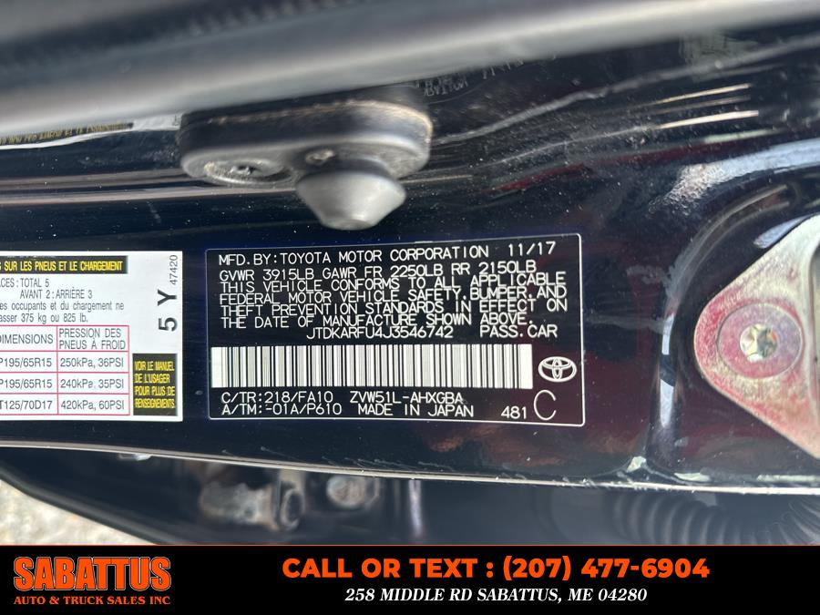 2018 Toyota Prius Four (Natl), available for sale in Sabattus, Maine | Sabattus Auto and Truck Sales Inc. Sabattus, Maine 2018 Toyota Prius Four (Natl), available for sale in Sabattus, Maine | Sabattus Auto and Truck Sales Inc. Sabattus, Maine