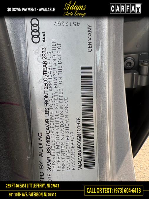 2016 Audi A7 4dr HB quattro 3.0 Premium Plus, available for sale in Paterson, New Jersey | Adams Auto Group. Paterson, New Jersey 2016 Audi A7 4dr HB quattro 3.0 Premium Plus, available for sale in Paterson, New Jersey | Adams Auto Group. Paterson, New Jersey