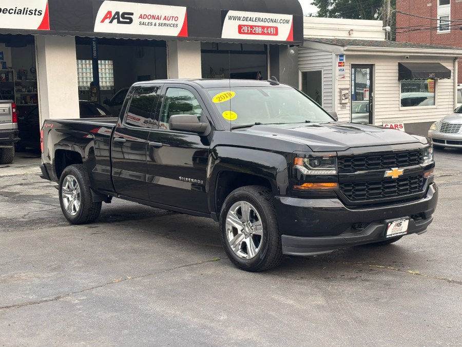 2018 Chevrolet Silverado 1500 4WD Double Cab 143.5" Custom, available for sale in Hamden, Connecticut | Adonai Auto Sales LLC. Hamden, Connecticut 2018 Chevrolet Silverado 1500 4WD Double Cab 143.5" Custom, available for sale in Hamden, Connecticut | Adonai Auto Sales LLC. Hamden, Connecticut